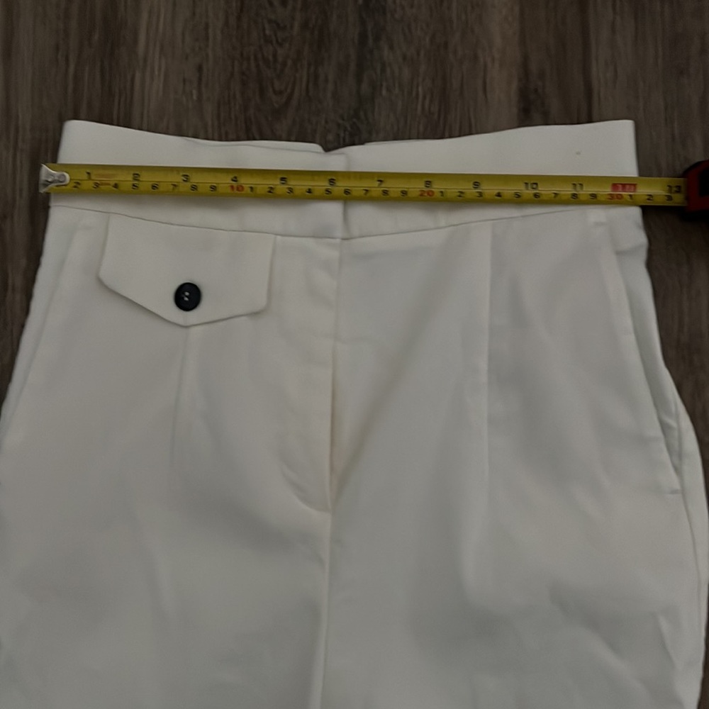 Zara pocket pant notched back High Waisted Pants trouser xs - Picture 6 of 9